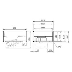 Helios Kanalventilator KRD EC 560/100/50 A, ausklappbar, 9.370m3/h, 1,81kW, 3-PH 400V reg... HELIOS-08167 4010184081678 (Abb. 1)