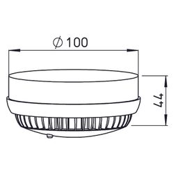 Helios Rauchmelder RMR, für Raummontage, 44mm x D 100mm, 9-33V DC, 30uA, 20mA... HELIOS-04984 4010184049845 (Abb. 1)