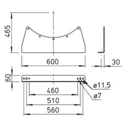 Helios MK 630 Montagekonsole, Stahl verzinkt, 2 Stück... HELIOS-01333 4010184013334 (Abb. 1)