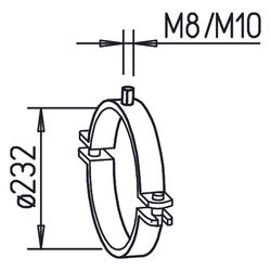 Helios IP-S 200 IsoPipe Befestigungsschelle DN 200... HELIOS-03812 4010184038122 (Abb. 1)