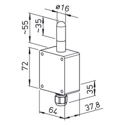 Helios AFS Absolutfeuchtesensor mit 0-10V Steuerausgang... HELIOS-06532 4010184065326 (Abb. 1)
