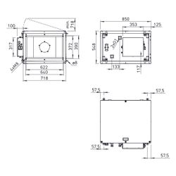 Helios ALB EC 60/35 WW Außenluft-Box mit WW-Heizregister und Luftfilter rechteckig, 1,03k... HELIOS-06536 4010184065364 (Abb. 1)