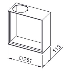 Helios ELS-APASA Aufputz-Adapter mit seitlichem Abgang für ELS-GU und ELS-GUBA... HELIOS-07328 4010184073284 (Abb. 1)