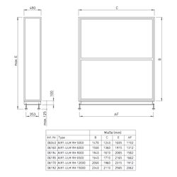Helios Umluft-Modul AIR1-ULM RH 6000, bestehend aus Umluftklappe einschließlich Antrieb, ... HELIOS-06160 4010184061601 (Abb. 1)
