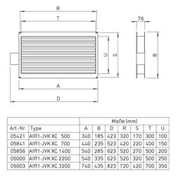 Helios Jalousieverschlussklappe AIR1-JVK XC 500... HELIOS-05421 4010184054214 (Abb. 1)