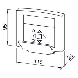 Helios Bedienelement AIR1-BE ECO Eco Textdisplay E3-DSP für AIR1... HELIOS-06186 4010184061861 (Abb. 1)