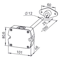 Helios Kohlendioxidfühler AIR1-CO2 K für Kanal für AIR1, 0-10V Ausgang... HELIOS-07124 4010184071242 (Abb. 1)
