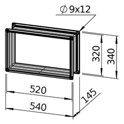Helios Verbindungsstück AIR1-VS 50/30 flexibel rechteckig 538x145x388mm, mit Flanschen... HELIOS-07407 4010184074076 (Abb. 1)