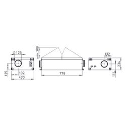 Helios ALB EC 125 EH Außenluft-Box mit E-Heizregister und Luftfilter, 445m3/h, Motor/Heiz... HELIOS-06808 4010184068082 (Abb. 1)