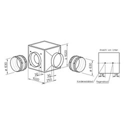 Helios GBD EC 630 T120 Gigabox EC inkl. Formstück und flexiblen Manschetten DN 630, 3-PH ... HELIOS-06485 4010184064855 (Abb. 1)