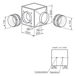Helios GBD EC 710 T120 Gigabox EC inkl. Formstück und flexiblen Manschetten DN 710, 3-PH ... HELIOS-06488 4010184064886 (Abb. 1)