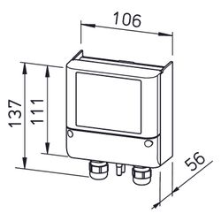 Helios EDR elektrisch Druckregler für EC- und AC-Ventilatoren mit FU 24V / 0-10V, 6mA... HELIOS-01437 4010184014379 (Abb. 1)