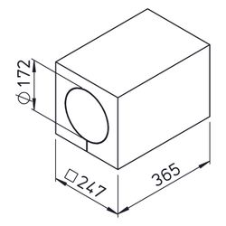 Helios KWL 45-160 WS Wandstein DN 160, Länge 365mm... HELIOS-09302 4010184093022 (Abb. 1)
