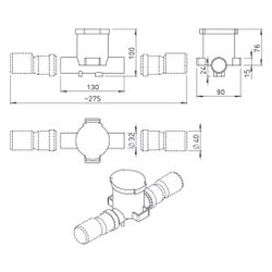 Helios Kugelsiphon AIR1-KS B für bodenmontierte AIR1 Geräte und Kühlregister, Anschluss D... HELIOS-07169 4010184071693 (Abb. 1)