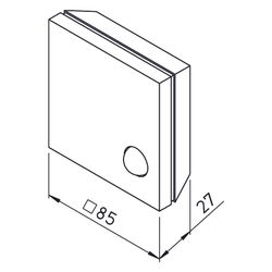 Helios Bewegungsmelder BWM mit potentialfreiem Wechsler, IP 30, Reinweiß ähnlich RAL 9010... HELIOS-08323 4010184083238 (Abb. 1)