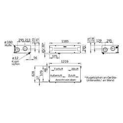 Helios Decken-Lüftungsgerät KWL 340 D L, links, mit WRG, EC-Motoren, Auto-Bypass und Webs... HELIOS-40060 4010184400608 (Abb. 1)