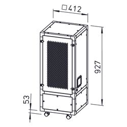 Helios AirPal Go 600 H mobiler Luftreiniger max. 600m3/h mit Hepa 14 Filter... HELIOS-00662 4010184006626 (Abb. 1)
