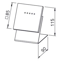 Helios CO2-Monitor CO2 AP für Wandmontage mit Netzstecker, Optischer NDIR-Sensor, Messber... HELIOS-40107 4010184401070 (Abb. 1)
