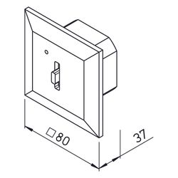 Helios KWL-BE Eco Bedienelement Schiebeschalter 3-stufig mit LED, UP-Version... HELIOS-20246 4010184202462 (Abb. 1)