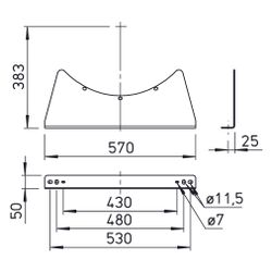 Helios Montagekonsole MK 500, Stahl verzinkt... HELIOS-00674 4010184006749 (Abb. 1)