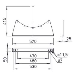 Helios Montagekonsole MK 560, Stahl verzinkt... HELIOS-00675 4010184006756 (Abb. 1)