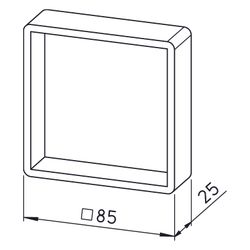 Helios KWL-APG Touch wh Aufputzgehäuse für KWL-BE Touch, Weiß... HELIOS-40177 4010184401773 (Abb. 1)