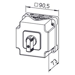 Helios Drehzahlumschalter DS 2/2 2-stufig, 2-polig für Wechselstrom-Ventilatoren... HELIOS-01267 4010184012672 (Abb. 1)