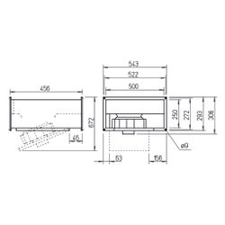 Helios KRW EC 315/50/25 B Kanalventilator EC schwenkout 1-PH 230V regelbar, 2250m3/h, 350... HELIOS-07589 4010184075899 (Abb. 1)