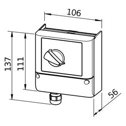 Helios Stufenschalter SA 5-10, 5-stufig, Aufputz, 10V DC... HELIOS-40229 4010184402299 (Abb. 1)