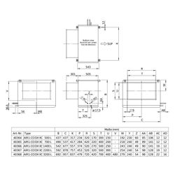 Helios Direktverdampfer AIR1-CO DX XC 500 L als Change-over-Register, Anschluss links, RA... HELIOS-40364 4010184403647 (Abb. 1)
