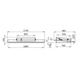 Helios Wetterschutzdach AIR1-AAD XHP 750, für Außenaufstellung, witterungsbeständig... HELIOS-40556 4010184405566 (Abb. 1)