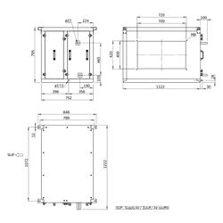 Helios Direktverdampfer AIR1-CO DX XVP 3500 L als Change-over-Register, Anschluss links... HELIOS-40512 4010184405122 (Abb. 1)