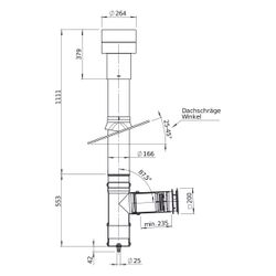 Helios Rohbaupaket KWL 45-160 SD-RP-R, Rot, für Schrägdach... HELIOS-40732 4010184407324 (Abb. 1)