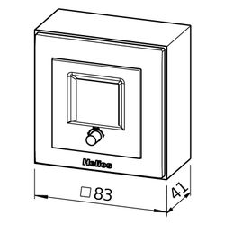 Helios KWL-BCA Komfortbedienelement inkl. Wochenzeitschaltuhr, AP-Version... HELIOS-09956 4010184099567 (Abb. 1)