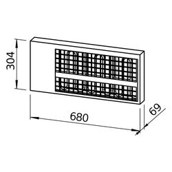 Helios Elektro-Vorheizung AIR1-EVH XHP 1000-2,5, intern, 2,5kW... HELIOS-40572 4010184405726 (Abb. 1)