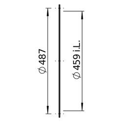 Helios Flachflansch FF 450, Stahlblech feuerverzinkt, DN 450... HELIOS-04946 4010184049463 (Abb. 1)