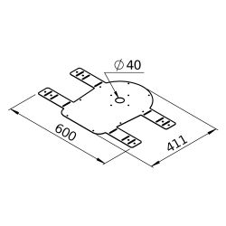 Helios Montagekonsole KRM-MKG, für Spritzschutzgehäuse, für KRM... HELIOS-40848 4010184408482 (Abb. 1)