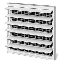 Helios RAG 400 Regenabweisgitter DN 40, Maschenweite 8mm, Kunststoff, Hellgrau... HELIOS-00754 4010184007548 (Abb. 1)