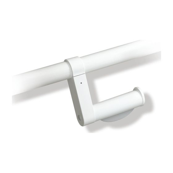 HEWI WC-Papierhalter, nachrüstbar, für Stangensystem D 33mm rubinrot