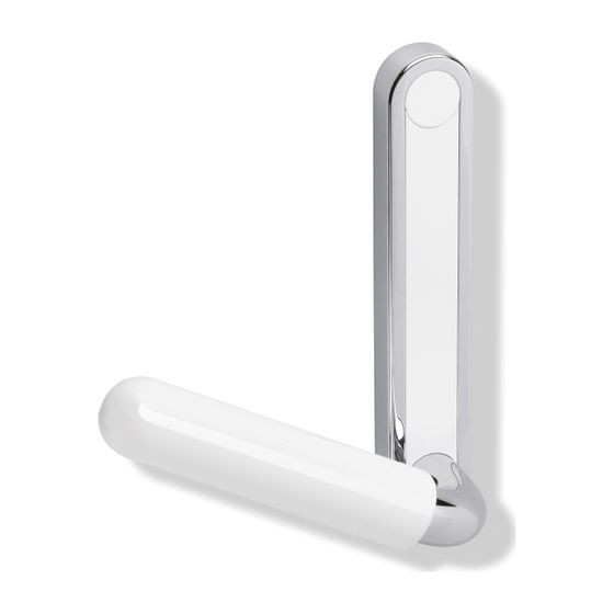 HEWI Haltegriff mit Schild Serie 802 rechts, LifeSystem White Edition reinweiß