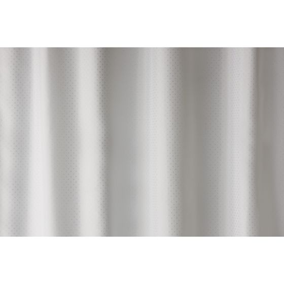 HEWI active Duschspritzschutzvorhang Serie 801 Dekor weiß/silber Trevira CS, schwer entflammbar