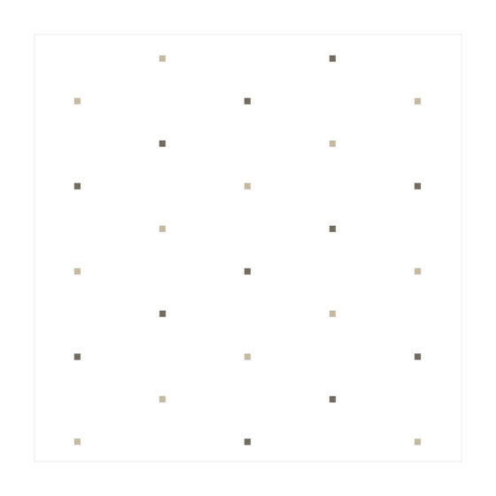 HEWI Duschvorhang squares umber/sand, Trevira CS, B 1400mm H 2000mm