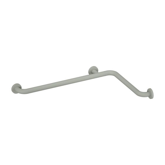 HEWI Dusch-, Wannenhandlauf, matt, D 33, 762x474mm felsgrau
