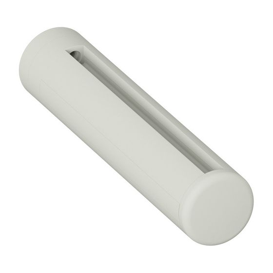 HEWI Glasplattenhalter mit Distanzstück Serie 477, Lichtgrau matt, 477.03B510 97