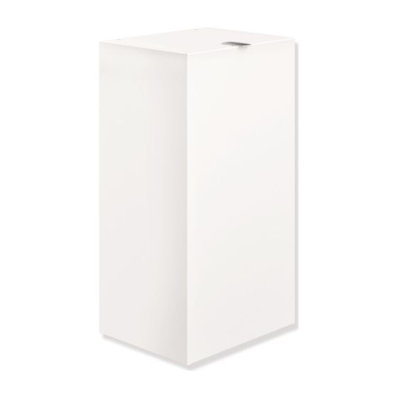 HEWI Papierabfallbehälter 60 l, mit Deckel pulverbeschichtet Weiß tiefmatt