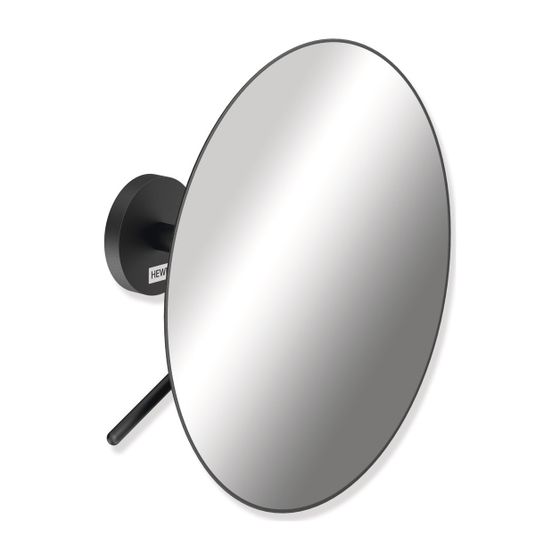 HEWI Kosmetikspiegel matt schwarz 3-fach Vergrößerung, Wandmontage