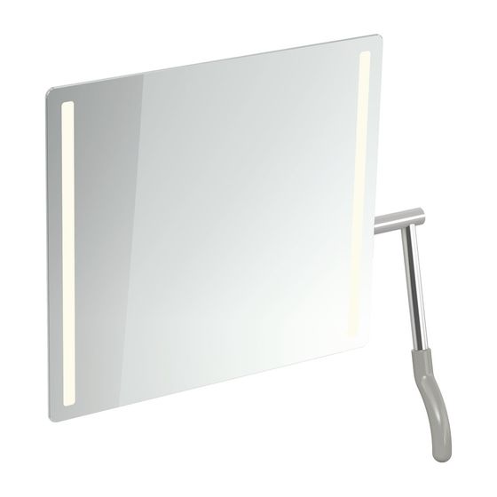 HEWI Kippspiegel Serie 802 LED basic, rechts felsgrau