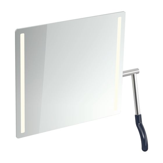 HEWI Kippspiegel Serie 802 LED basic, rechts stahlblau
