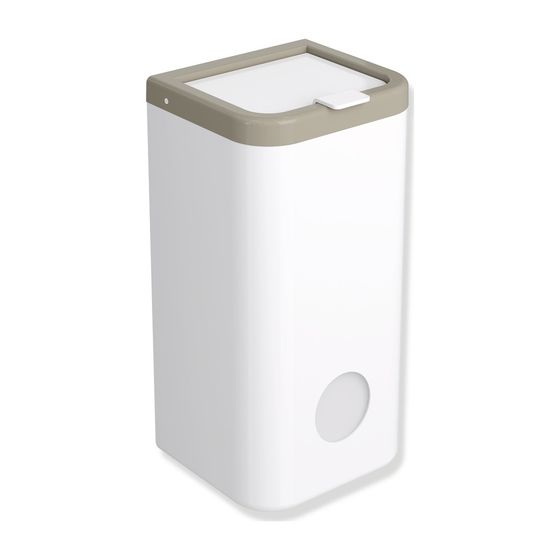 HEWI Hygienekombination Serie 477, 6L, Korpus Signalweiß, Rahmen Sand, 477.05.20598 86
