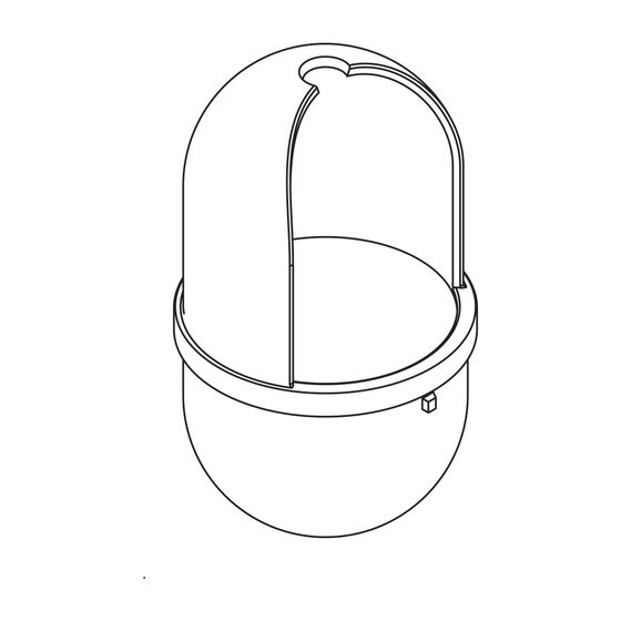 HEWI Bürstenbehälter für WC-Bürstengarnitur 477.20D100, antimikrobielle Ausrüstung signalweiß